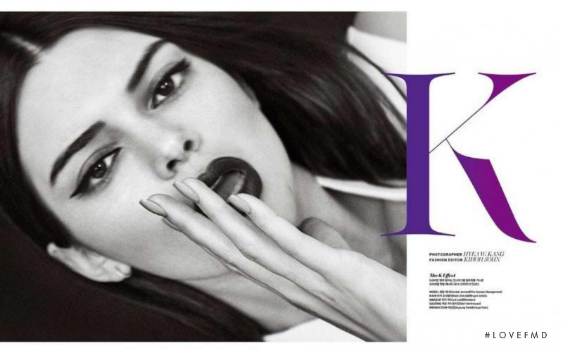 Kendall Jenner featured in K, March 2018