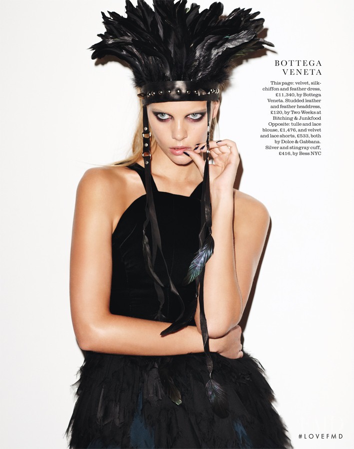 Marloes Horst featured in Back To Black, August 2012