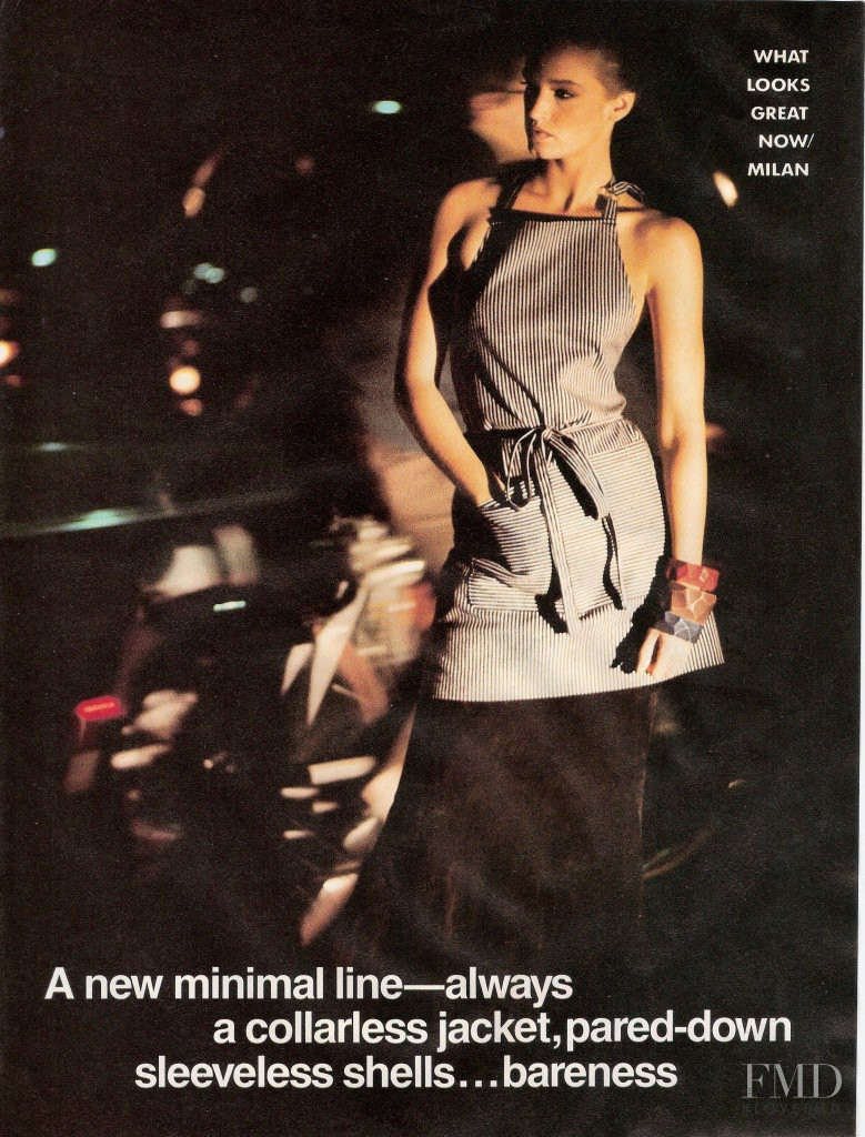 Bonnie Berman featured in What Looks Great Now, Milan, January 1984