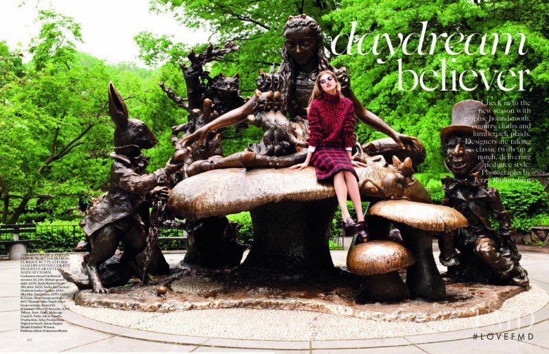 Lindsey Wixson featured in Daydream Believer, August 2012