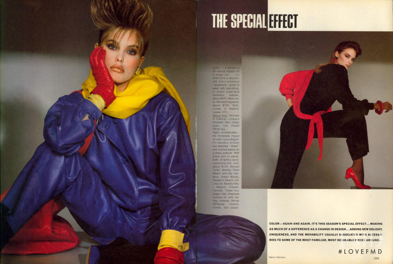 Renee Simonsen featured in Color: The Special Effect, March 1983