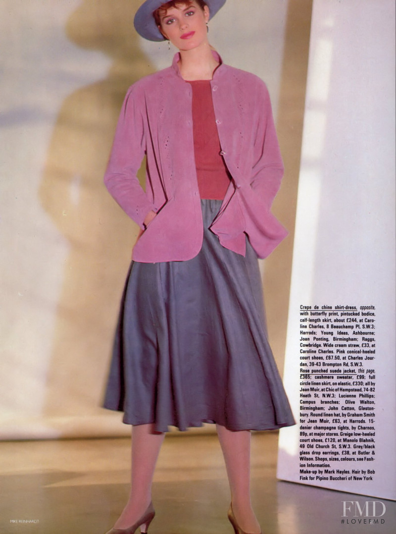 Jacki Adams featured in Rosy Outlook, February 1983