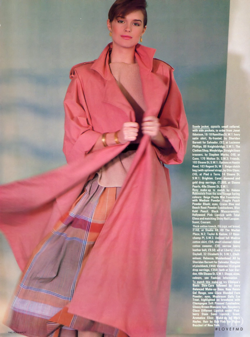 Jacki Adams featured in Rosy Outlook, February 1983
