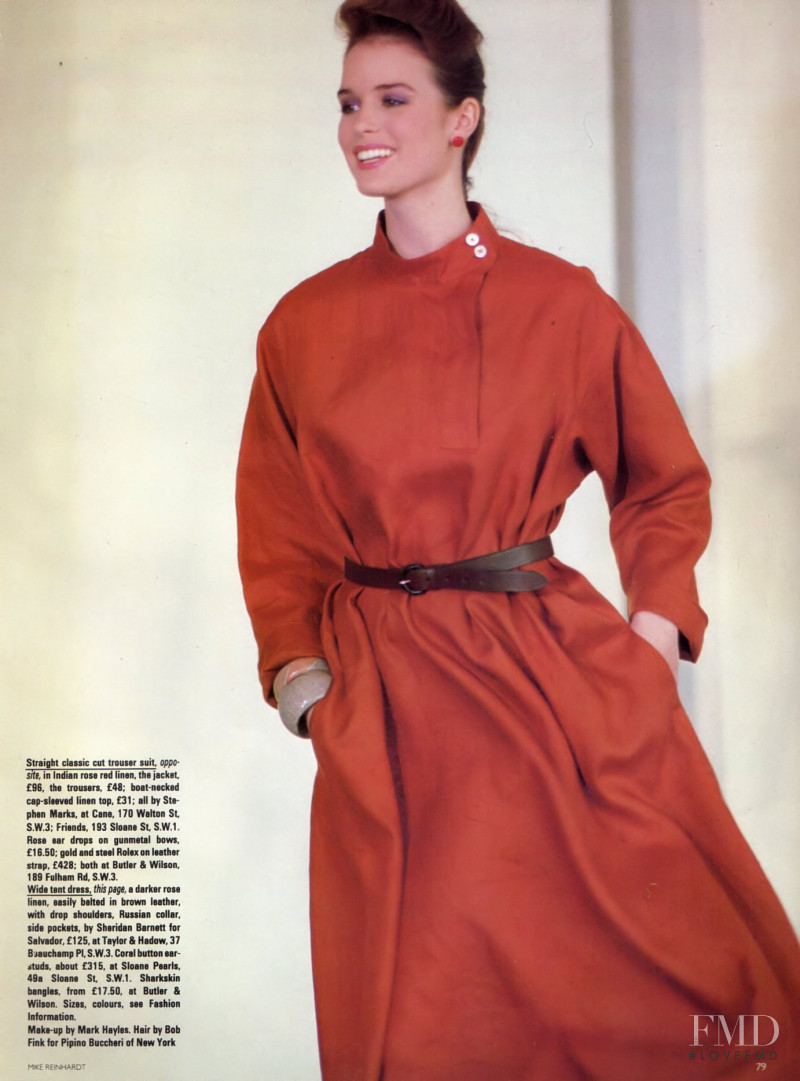 Jacki Adams featured in Rosy Outlook, February 1983