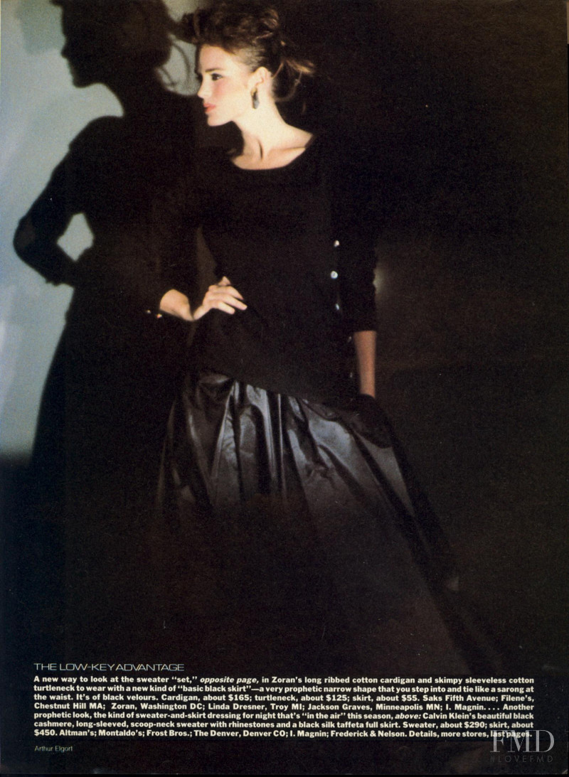 Jacki Adams featured in The Low Key Advantage, October 1983