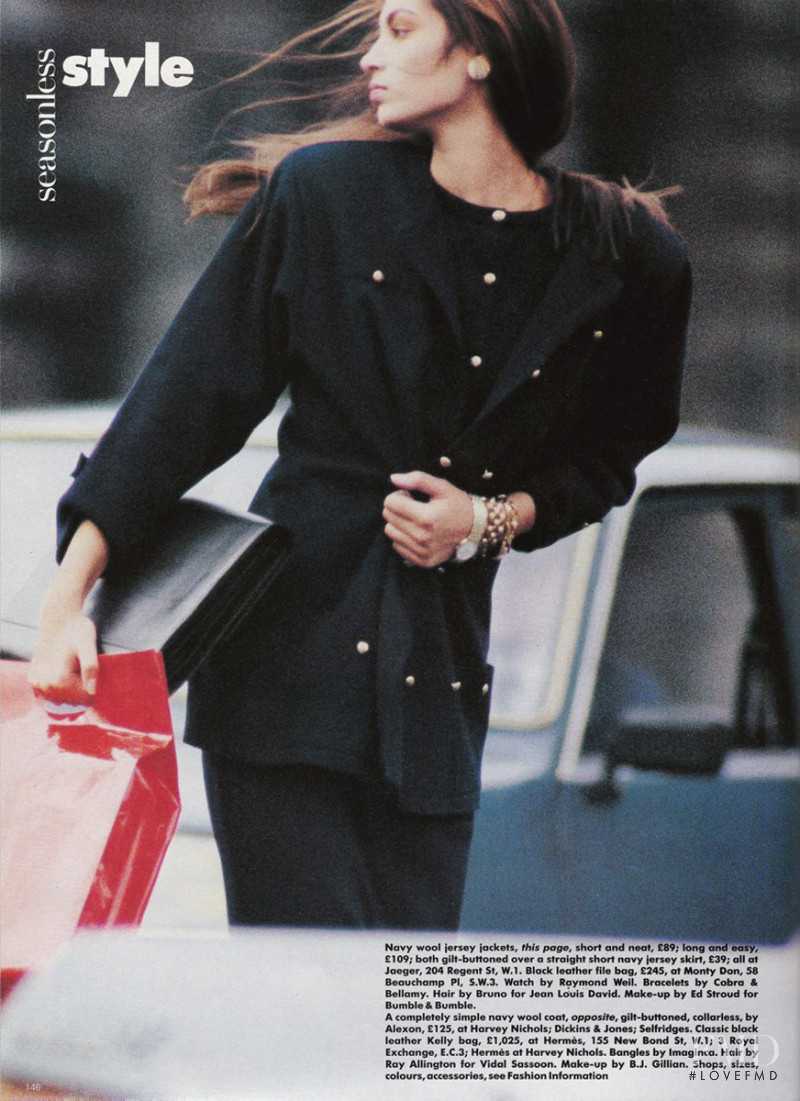 Bojana Reljic featured in Seasonless Style, January 1987