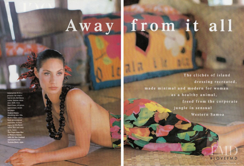 Jana Rajlich featured in Away From It All, October 1988