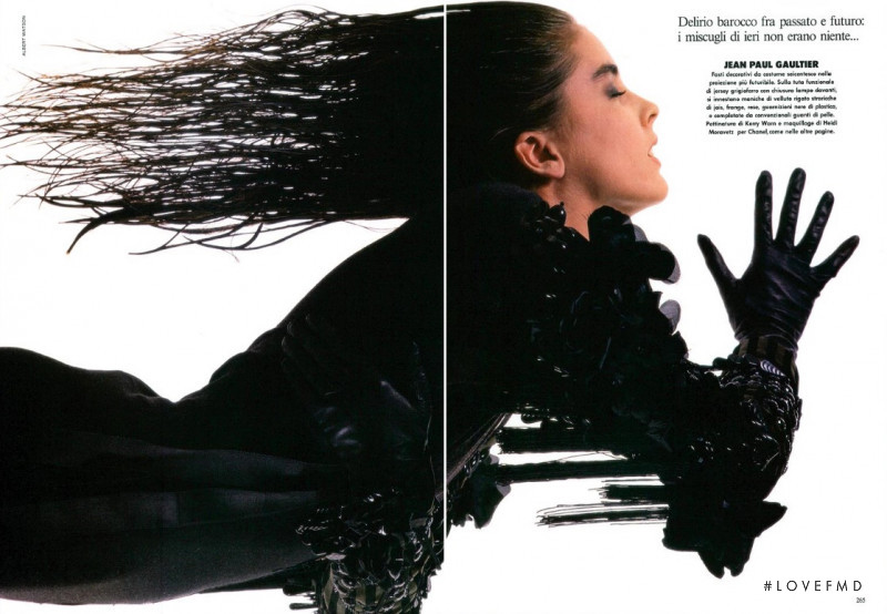 Jana Rajlich featured in Itinerario a tappe nel labirinto delle mode, July 1987