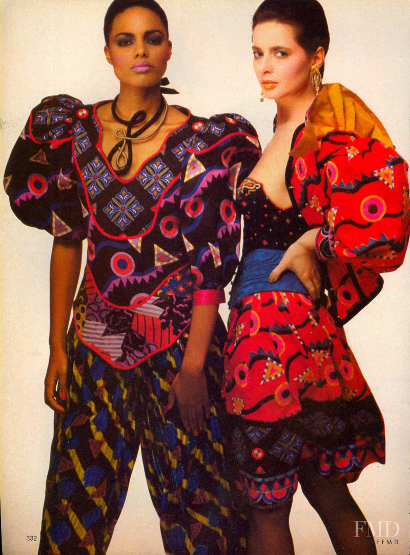 Isabella Rossellini featured in Paris/Rome: The Sizzle--Couture Highlights for Spring/Summer, April 1982
