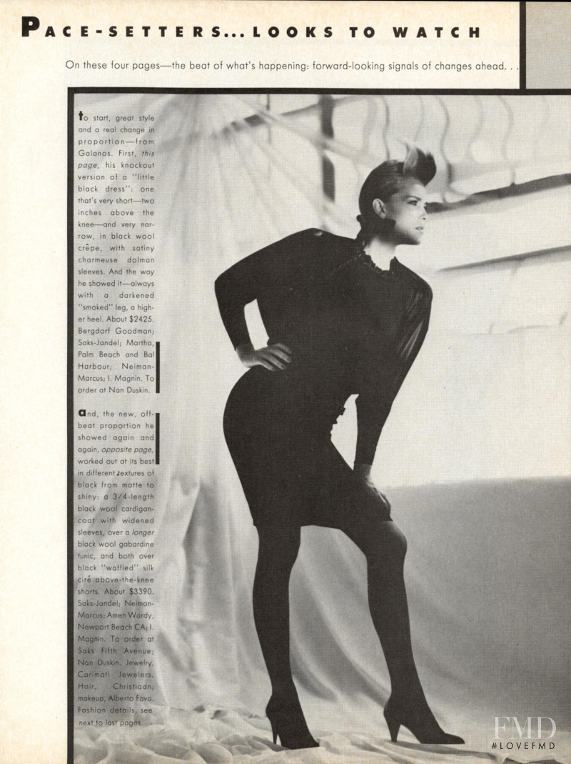 Jacki Adams featured in Pace-Setter Looks To Watch, December 1981