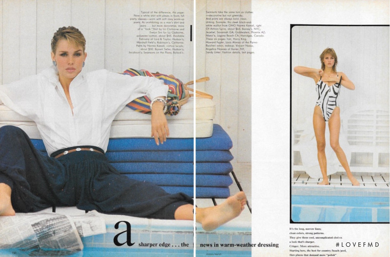Carrie Nygren featured in A Sharper Edge--The News, January 1982
