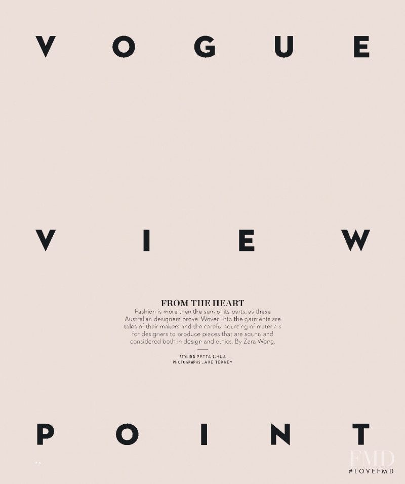 Vogue View Point, March 2018