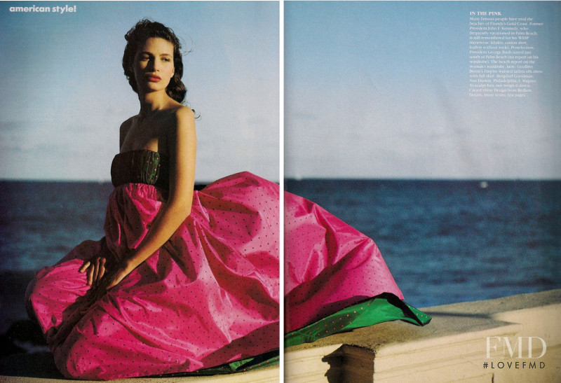 Carre Otis featured in The Palm Beach Story, February 1989