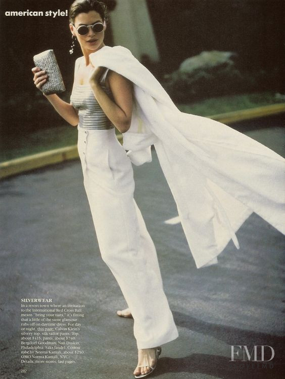 Fabienne Therwinghe featured in The Palm Beach Story, February 1989