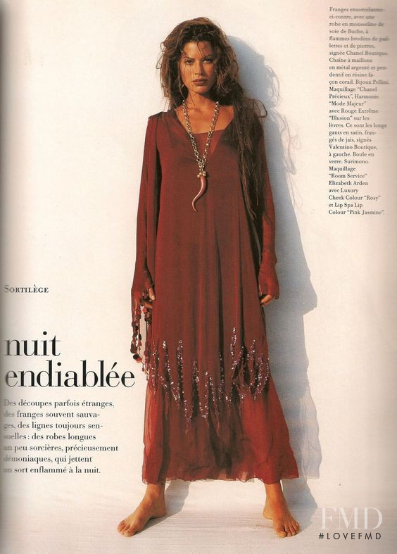 Carre Otis featured in Nuit Endiablee, November 1992