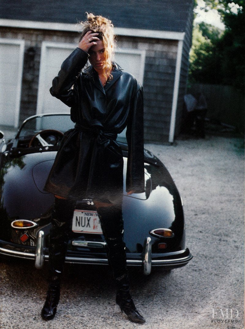 Carre Otis featured in All Black, November 1991