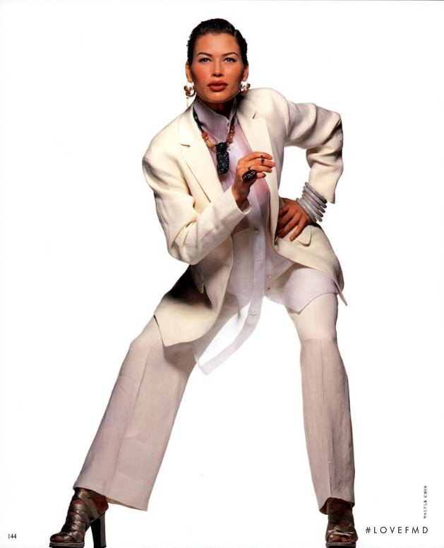 Carre Otis featured in Solo Pants, April 1992