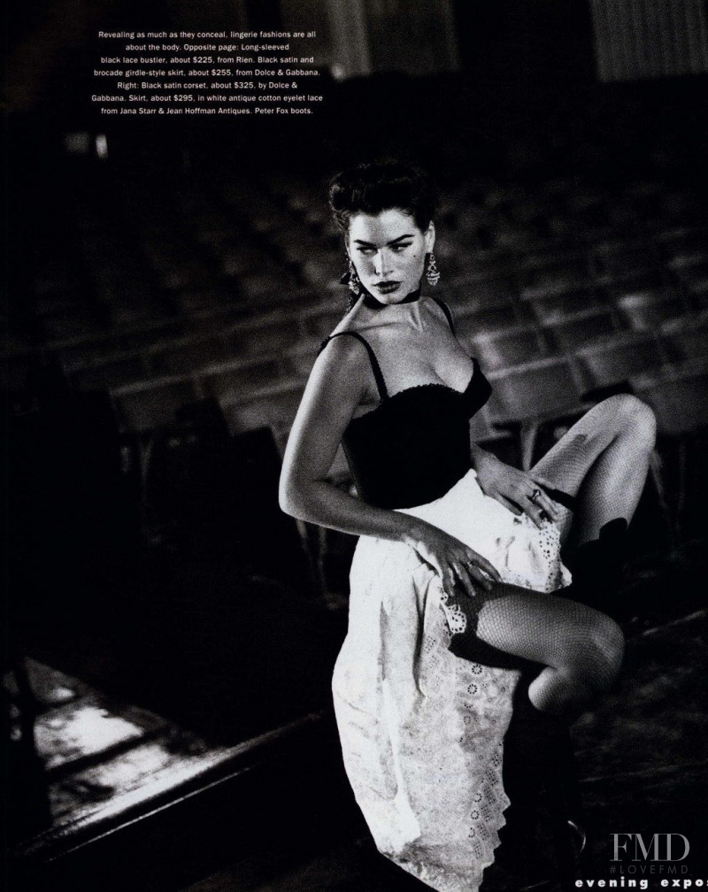 Carre Otis featured in Evening expose, March 1992