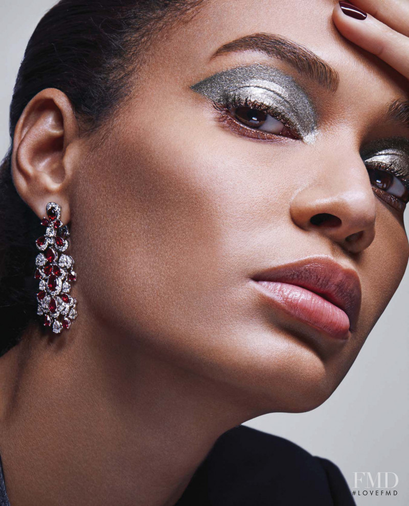 Joan Smalls featured in French Kiss, February 2018