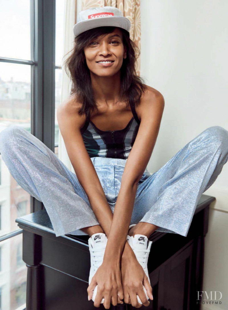Liya Kebede featured in Casual, March 2018