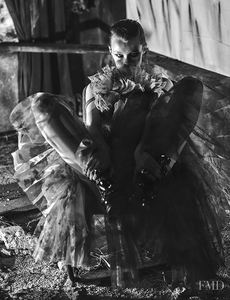 Kris Grikaite featured in Alexander McQueen, February 2018