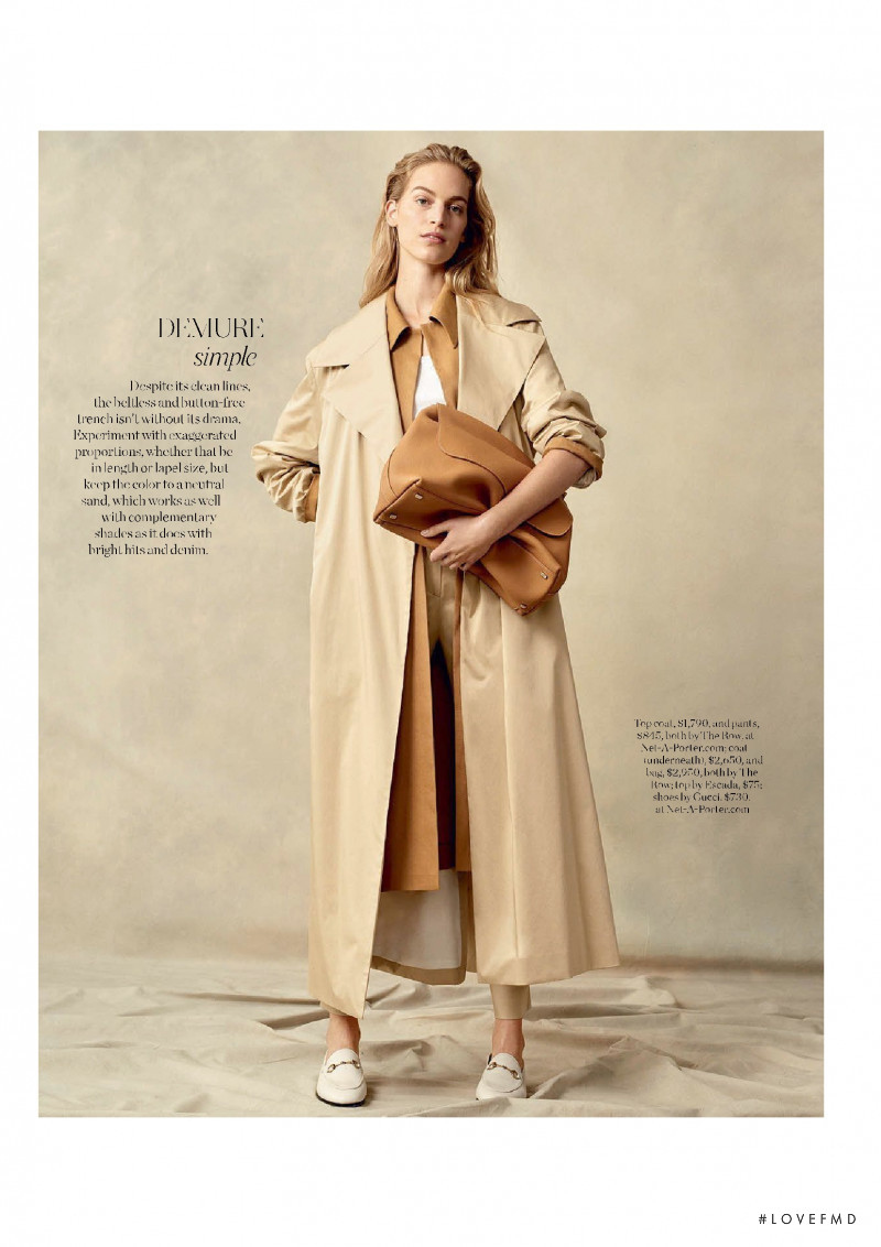 Vanessa Axente featured in Trench Coats, February 2018