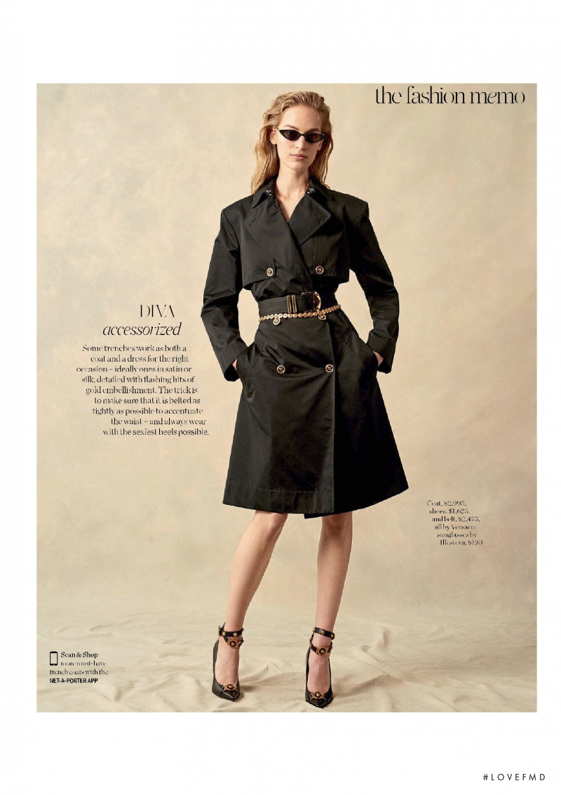 Vanessa Axente featured in Trench Coats, February 2018