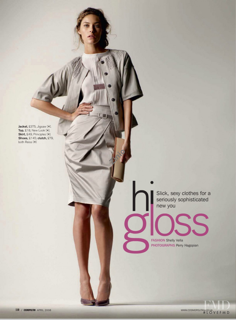 Nadejda Savcova featured in Hi Gloss, April 2008