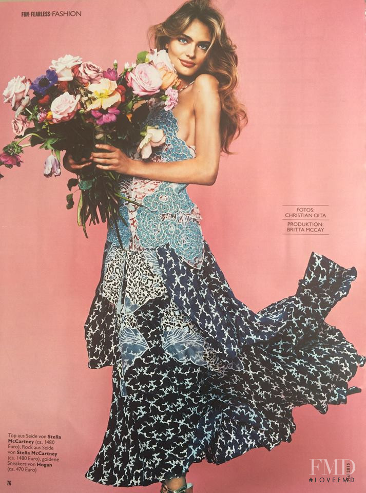 Anna Mila Guyenz featured in Flower Bomb, April 2015