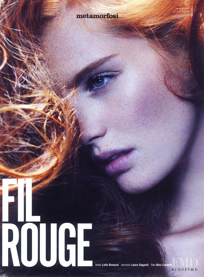 Alexina Graham featured in Fil Rouge, December 2012