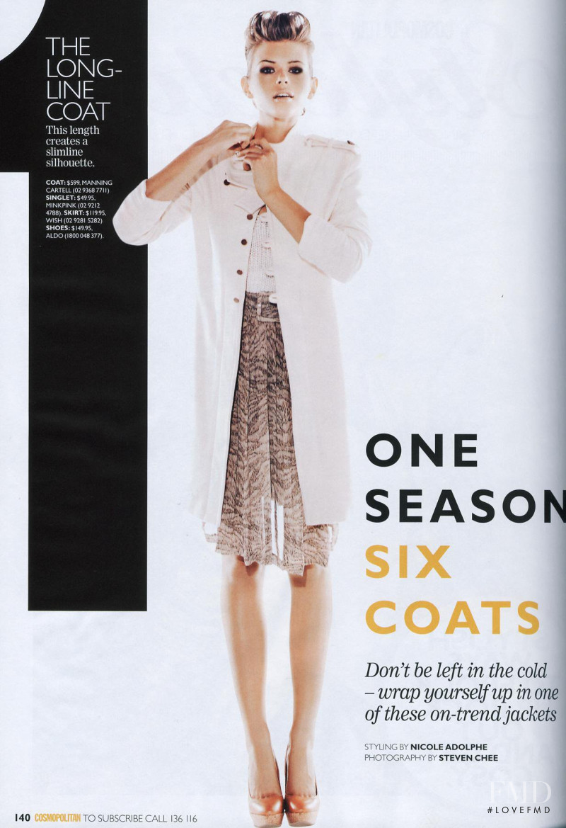 Georgia Fowler featured in One Season Six Coats, May 2011