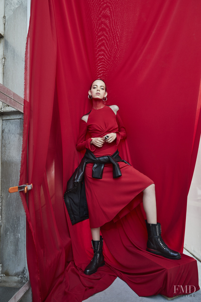 Mariana Zaragoza featured in Total Red, October 2017