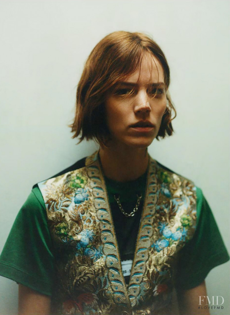 Freja Beha Erichsen featured in The New Old Master, April 2018