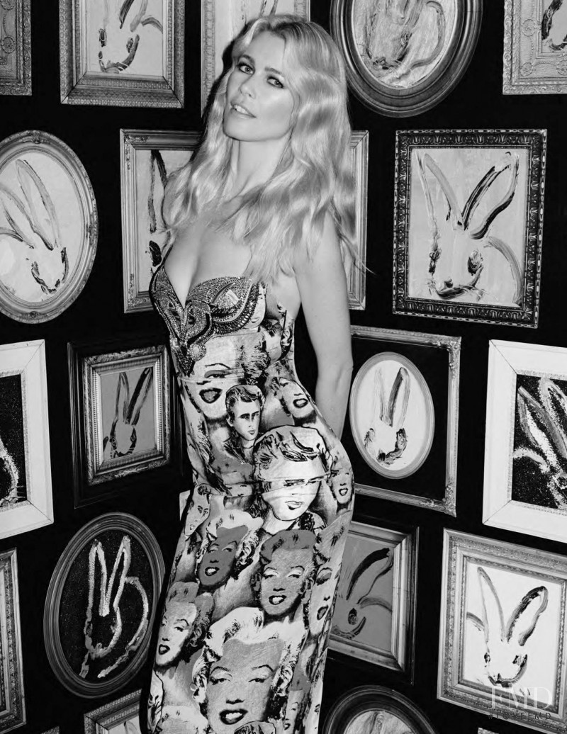 Claudia Schiffer featured in Queen Of The Night, April 2018