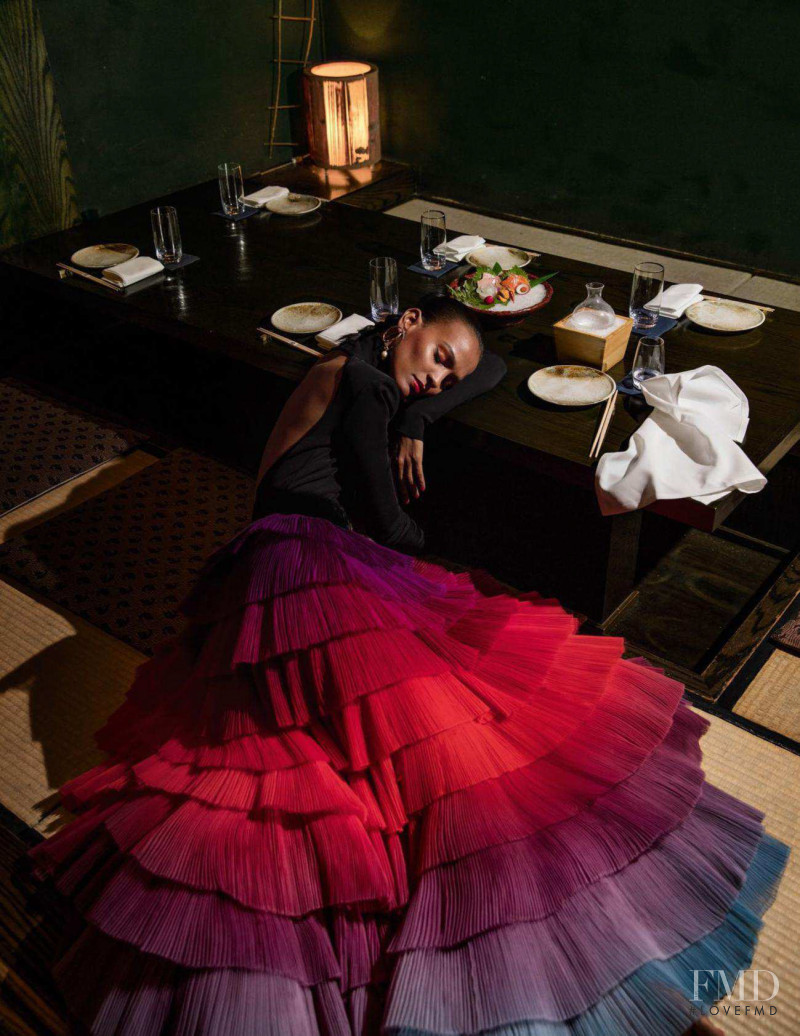 Liya Kebede featured in Sleeping Beauties, April 2018