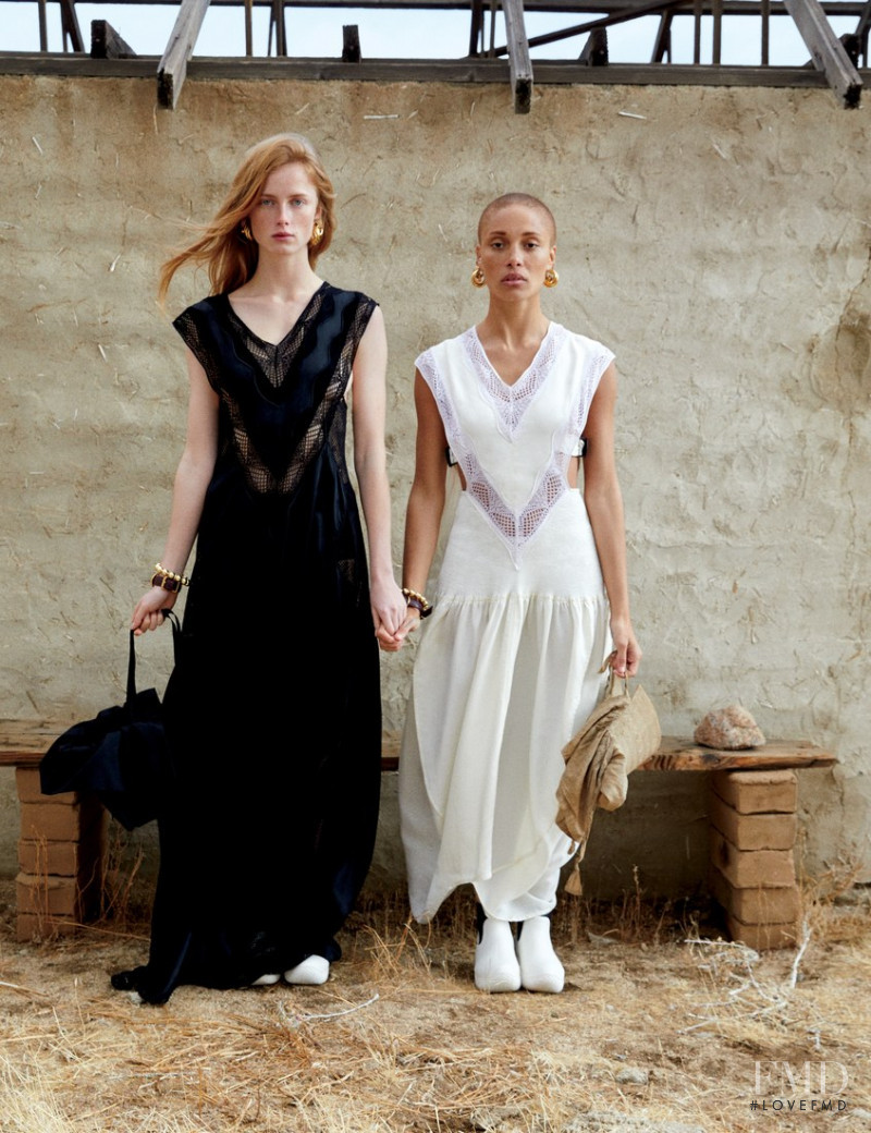 Adwoa Aboah featured in Rianne van Rompaey and Adwoa Aboah, February 2018