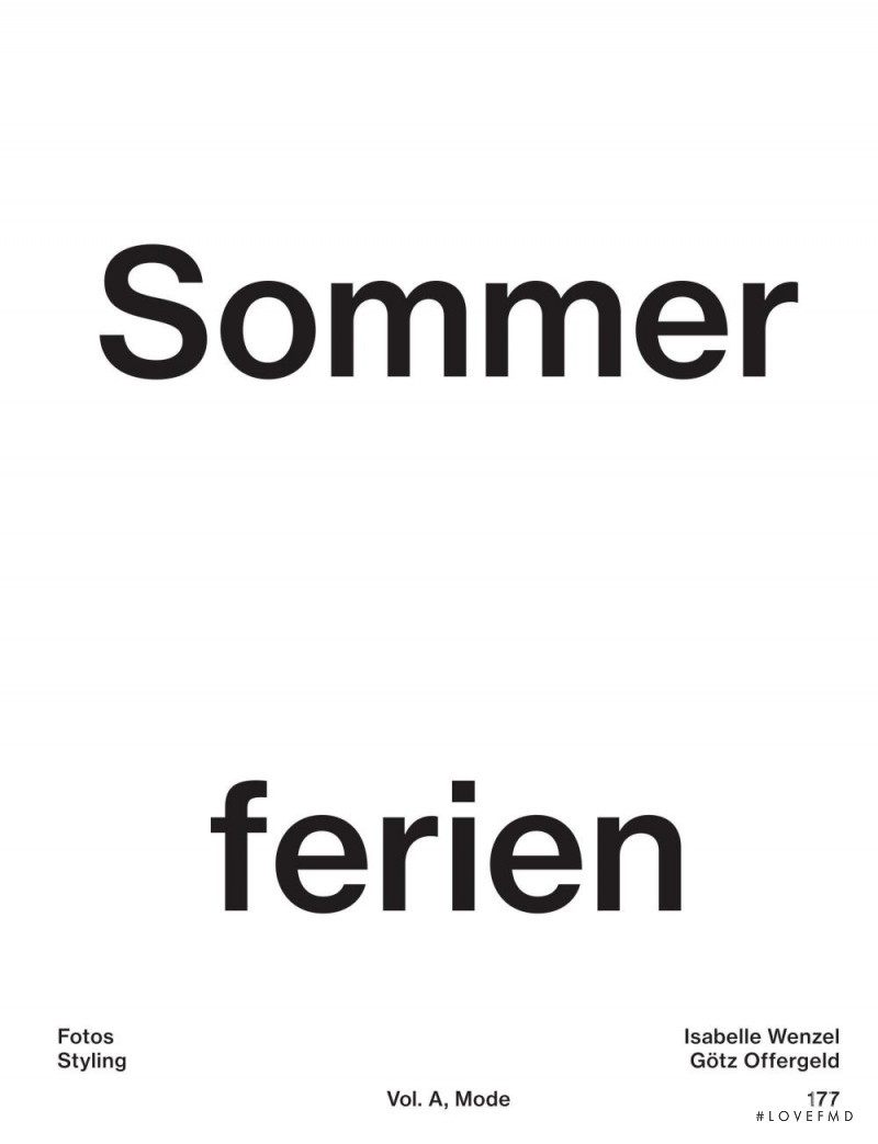 Sommer Ferien, May 2017