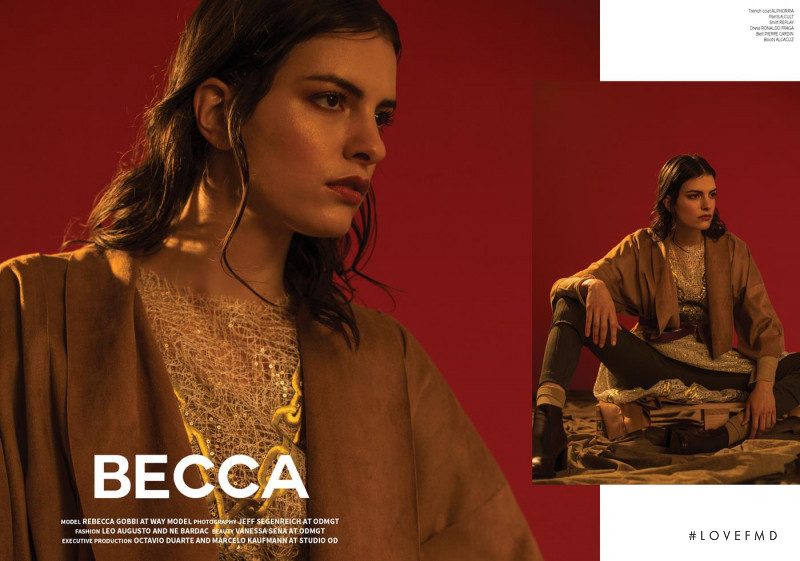 Rebecca Gobbi featured in Becca, August 2017