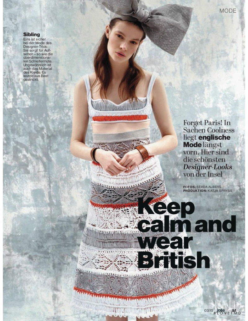 Kriss Barupa featured in Keep calm and wear British, March 2015