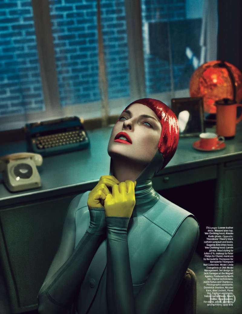 Linda Evangelista featured in Super Linda, September 2012