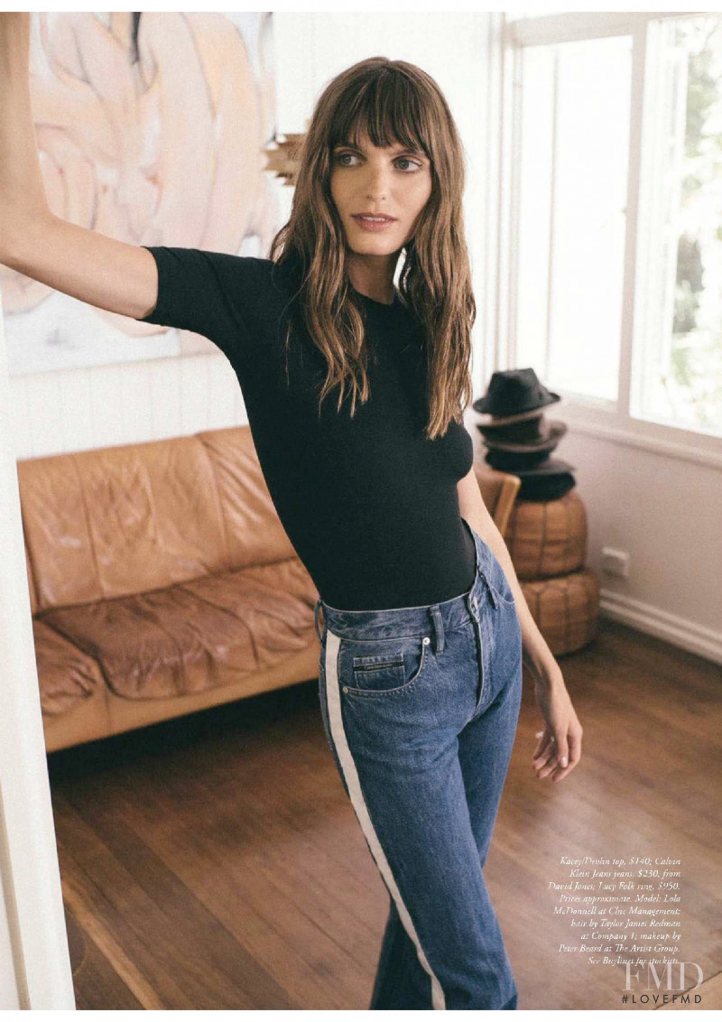 Lola McDonnell featured in Denim, April 2018