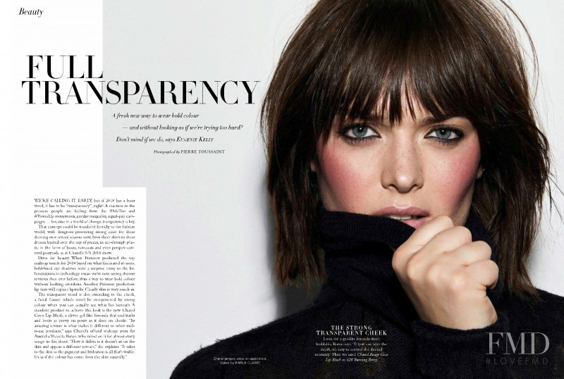 Sam Rollinson featured in Full Transparency, May 2018