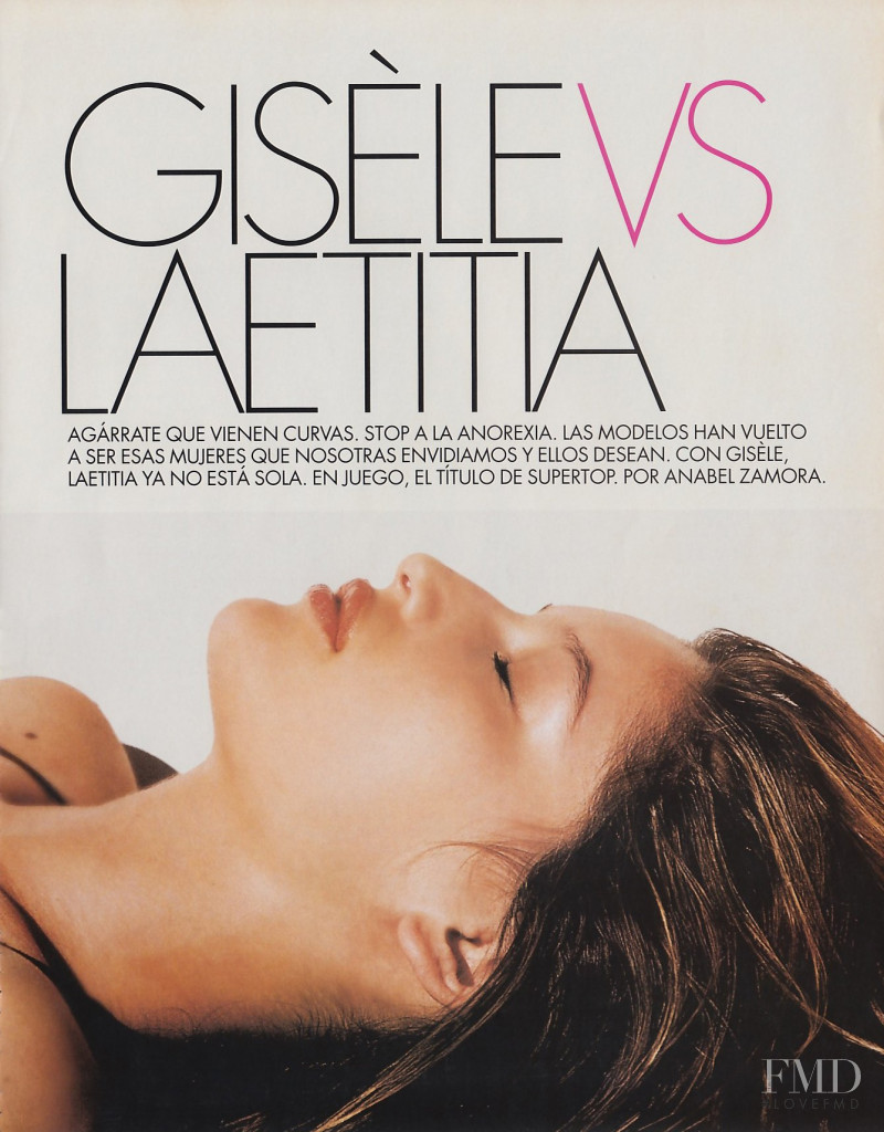 Laetitia Casta featured in Gisele vs Laetitia, May 2000