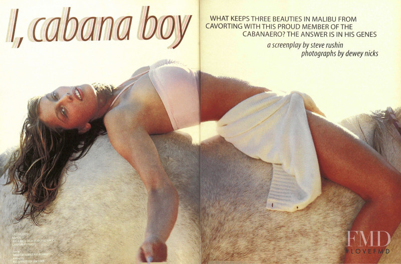 Laetitia Casta featured in i, cabana boy, February 1997