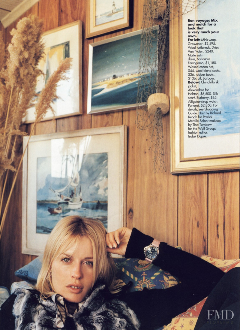 Annie Morton featured in The Long Weekend, October 2000