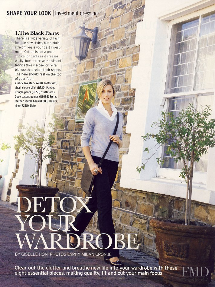 Armanda Barten featured in Detox Your Wardrobe, March 2010