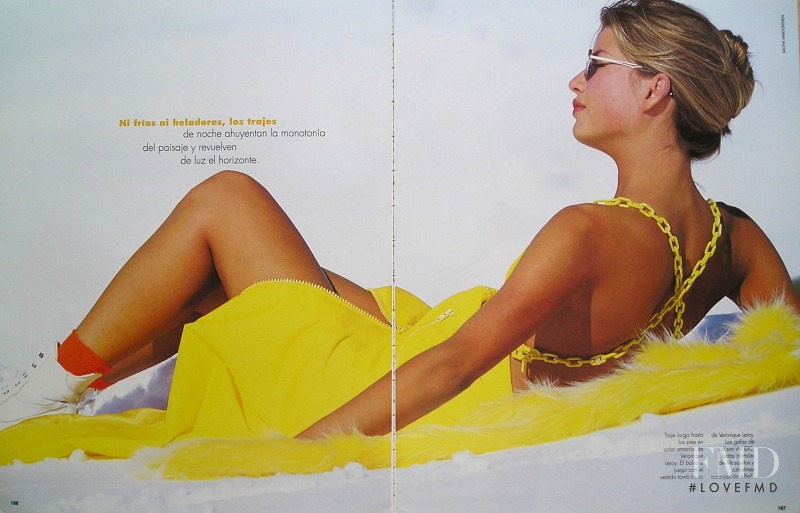 Basia Milewicz featured in Autenticas Pieles Falsas Glamour, January 1995