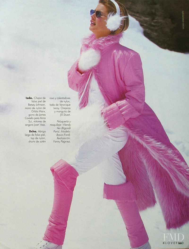 Basia Milewicz featured in Autenticas Pieles Falsas Glamour, January 1995