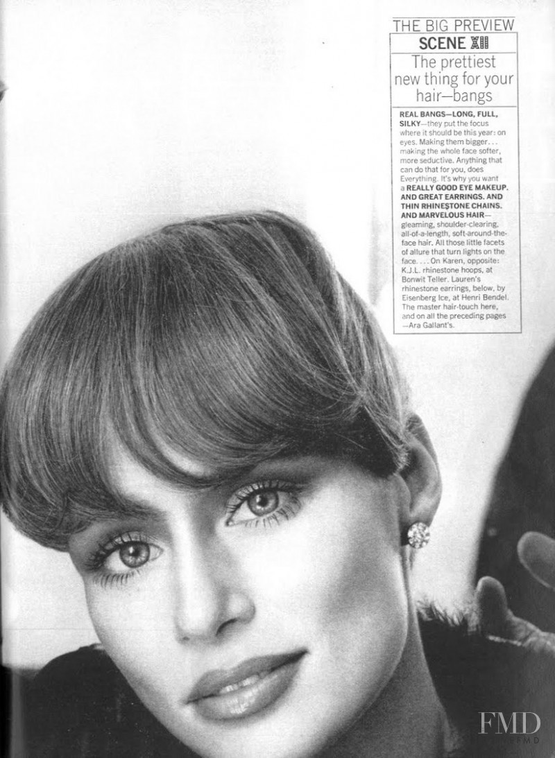 Lauren Hutton featured in The Big Preview, July 1973