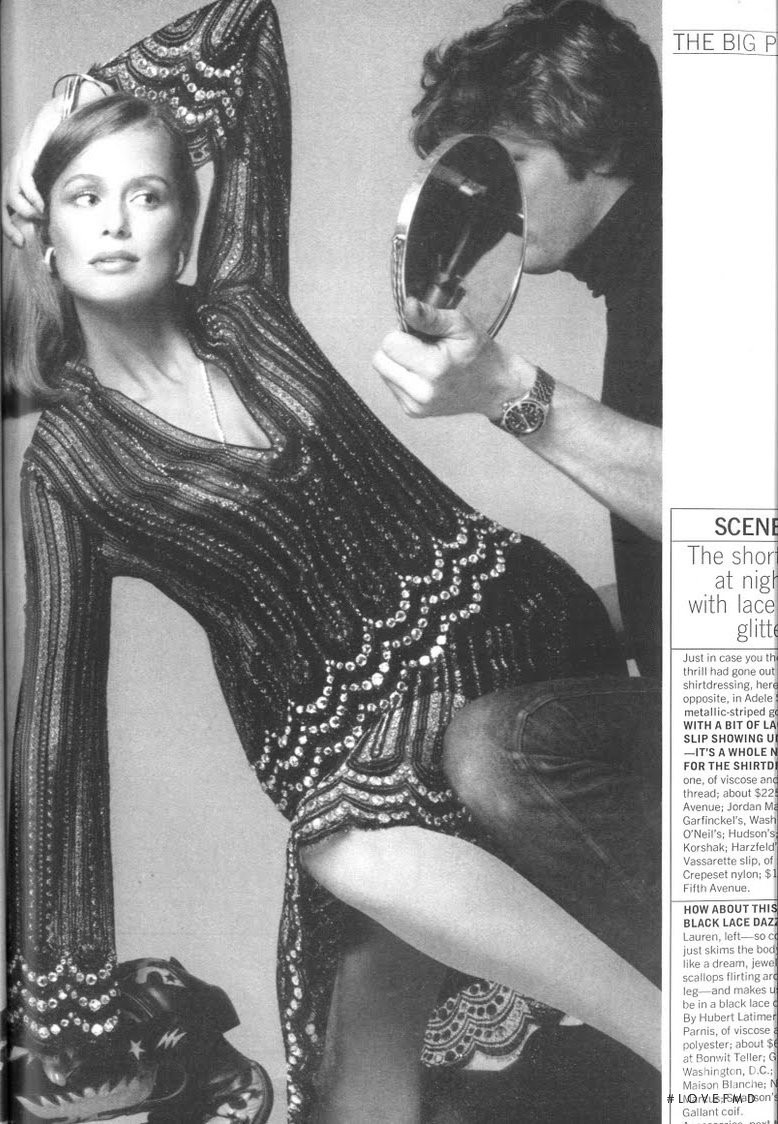 Lauren Hutton featured in The Big Preview, July 1973